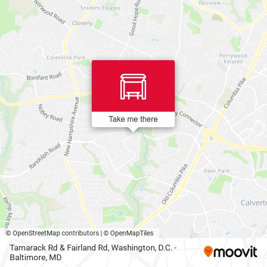 Mapa de Tamarack Rd & Fairland Rd