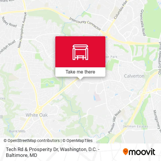 Tech Rd & Prosperity Dr map