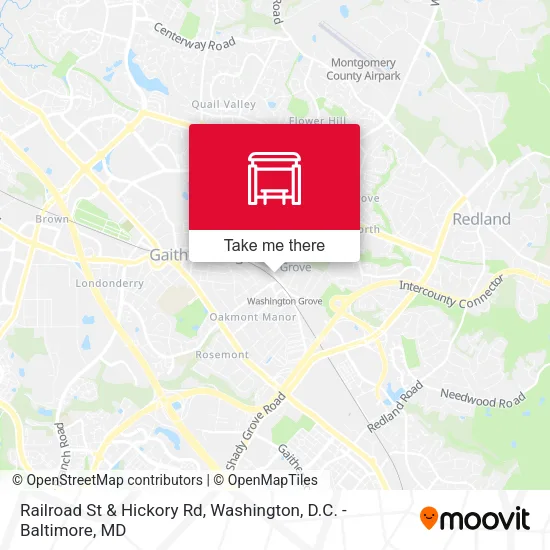 Mapa de Railroad St & Hickory Rd