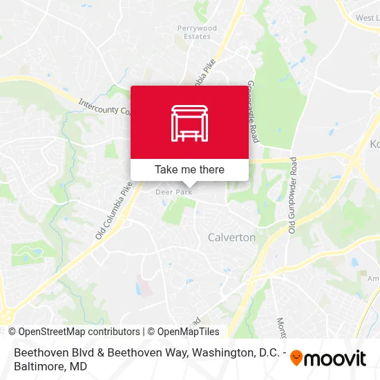Beethoven Blvd & Beethoven Way map
