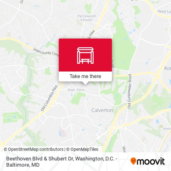 Mapa de Beethoven Blvd & Shubert Dr
