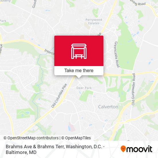 Brahms Ave & Brahms Terr map