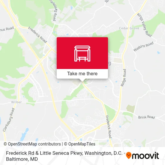 Frederick Rd & Little Seneca Pkwy map