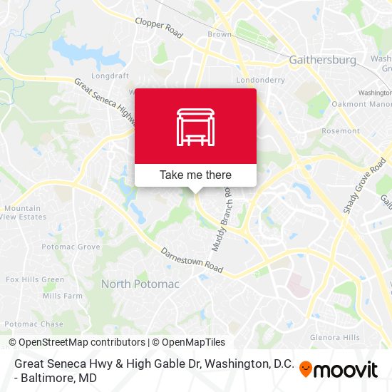 Great Seneca Hwy & High Gable Dr map