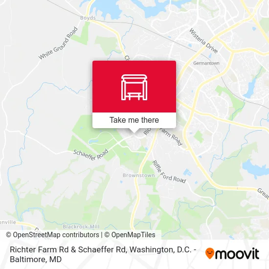 Richter Farm Rd & Schaeffer Rd map