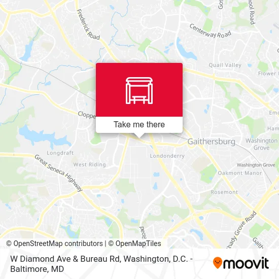 W Diamond Ave & Bureau Rd map