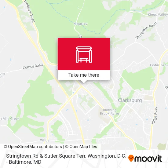 Stringtown Rd & Sutler Square Terr map