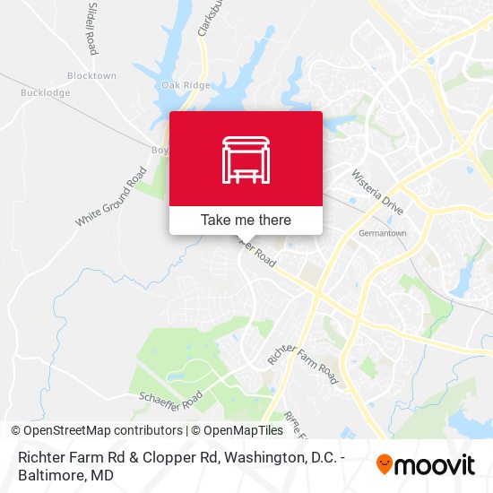 Mapa de Richter Farm Rd & Clopper Rd