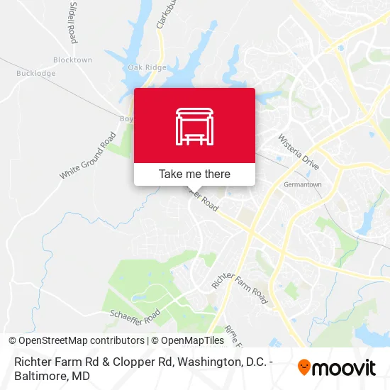 Richter Farm Rd & Clopper Rd map