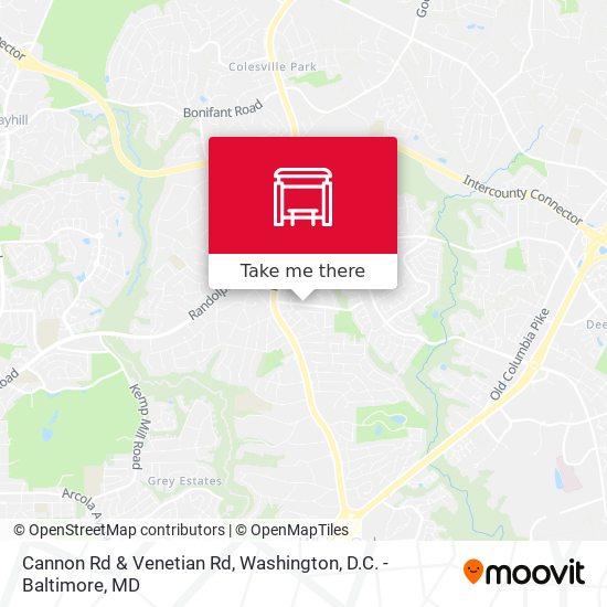 Cannon Rd & Venetian Rd map