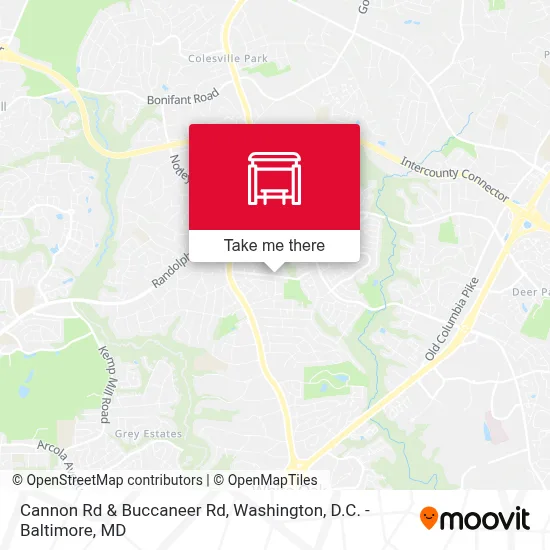 Cannon Rd & Buccaneer Rd map