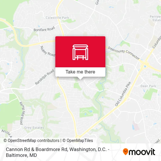 Cannon Rd & Boardmore Rd map