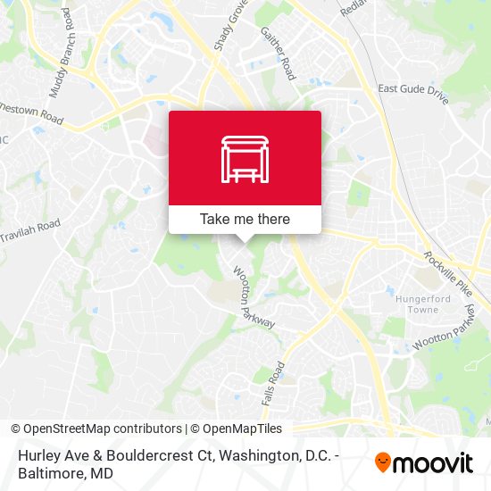 Hurley Ave & Bouldercrest Ct map