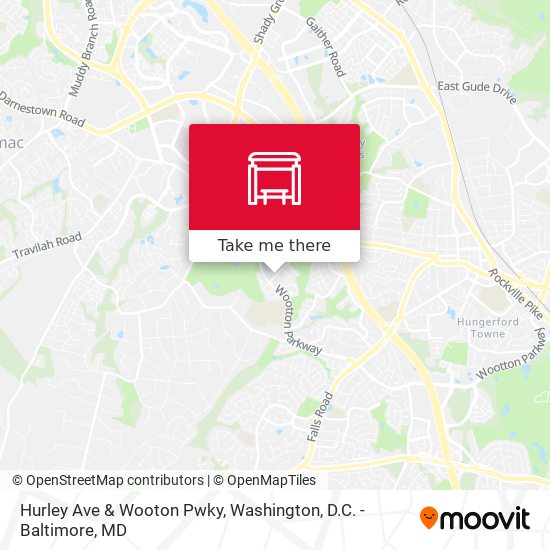 Hurley Ave & Wooton Pwky map
