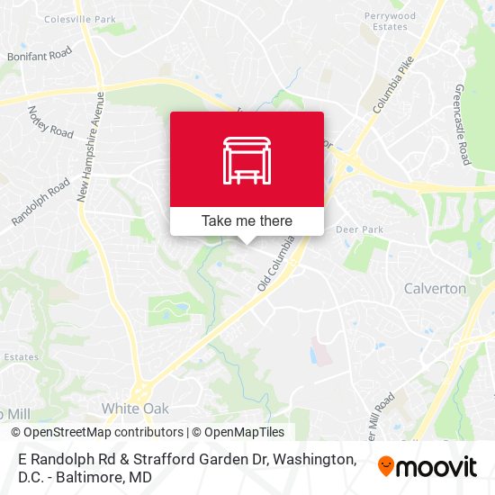 E Randolph Rd & Strafford Garden Dr map