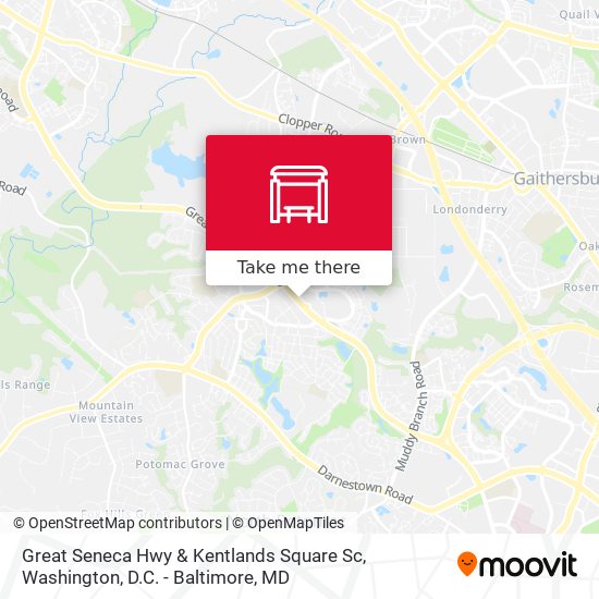 Great Seneca Hwy & Kentlands Square Sc map
