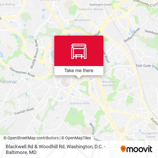 Blackwell Rd & Woodhill Rd map