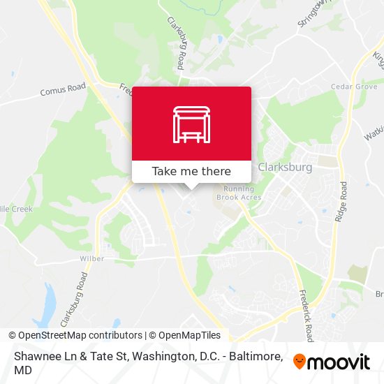 Shawnee Ln & Tate St map