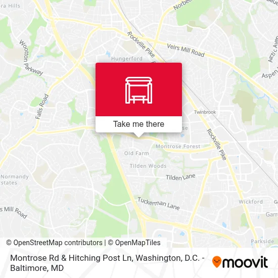 Montrose Rd & Hitching Post Ln map
