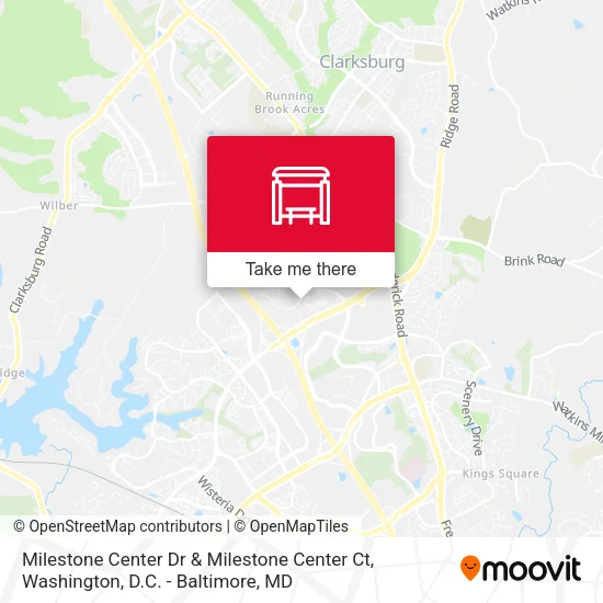 Milestone Center Dr & Milestone Center Ct map