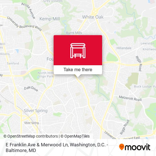 Mapa de E Franklin Ave & Merwood Ln
