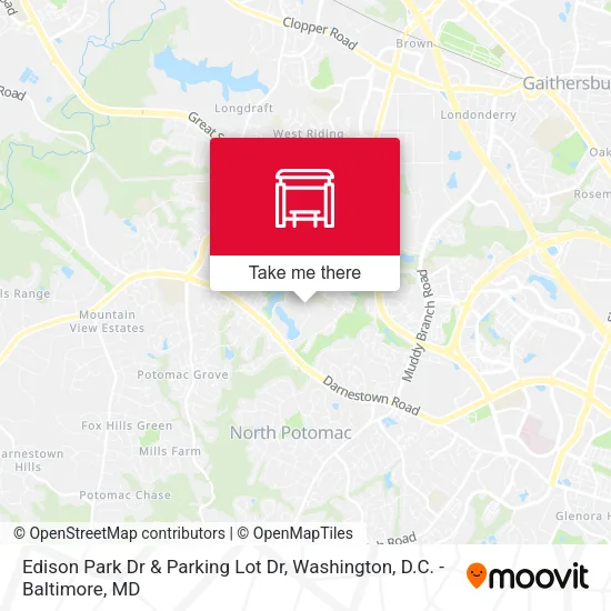 Edison Park Dr & Parking Lot Dr map