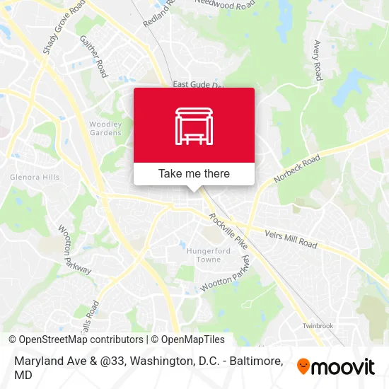Maryland Ave & @33 map