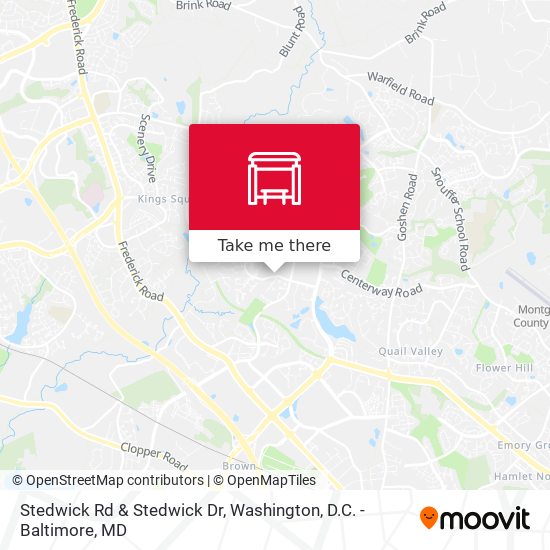 Stedwick Rd & Stedwick Dr map