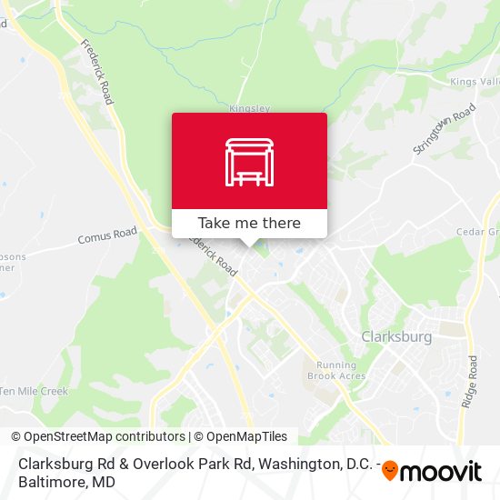 Clarksburg Rd & Overlook Park Rd map
