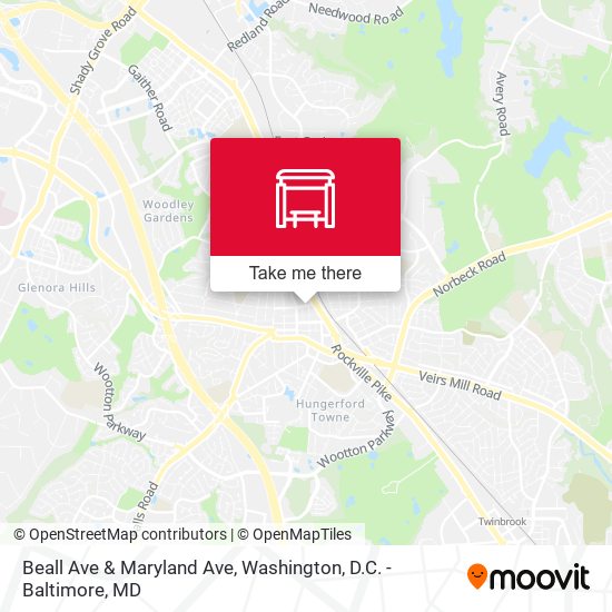Mapa de Beall Ave & Maryland Ave