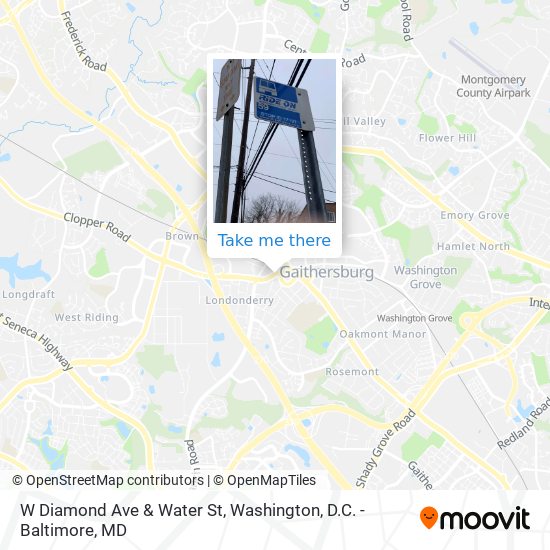 Mapa de W Diamond Ave & Water St