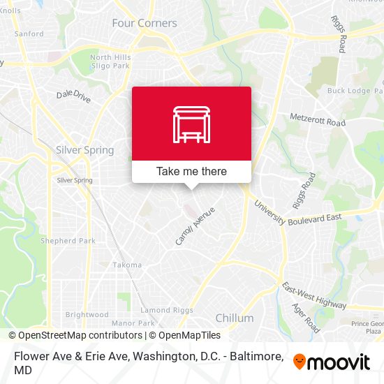 Mapa de Flower Ave & Erie Ave