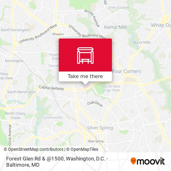 Mapa de Forest Glen Rd & @1500