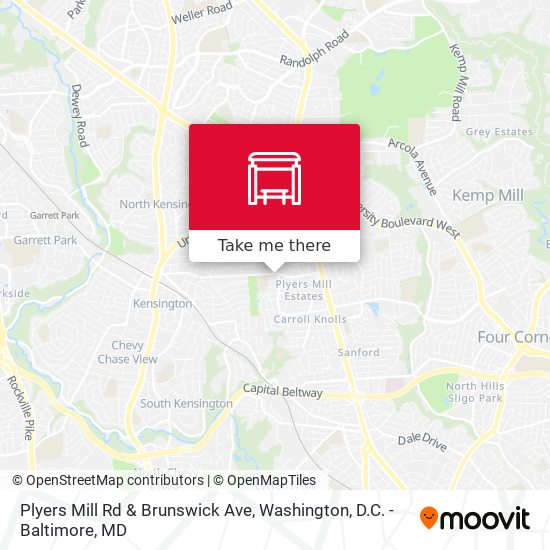 Mapa de Plyers Mill Rd & Brunswick Ave