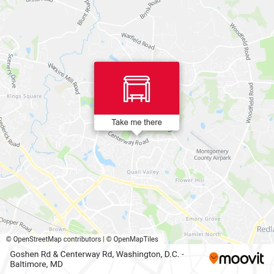 Goshen Rd & Centerway Rd map