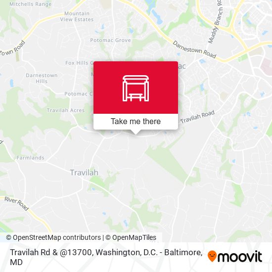 Travilah Rd & @13700 map