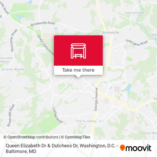 Queen Elizabeth Dr & Dutchess Dr map