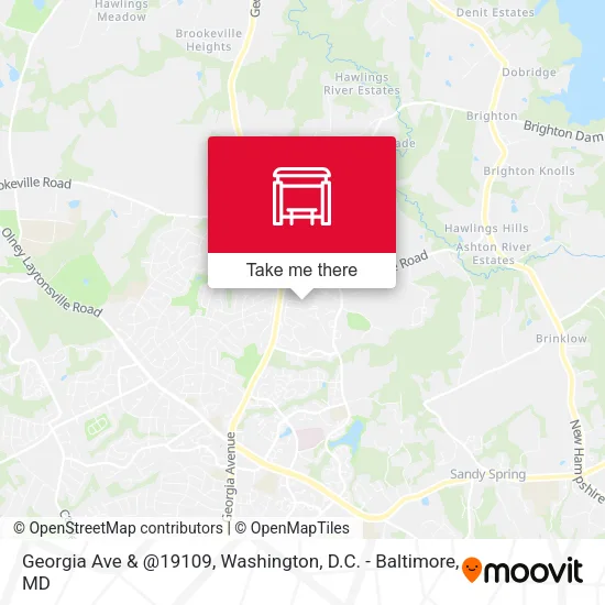 Georgia Ave & @19109 map