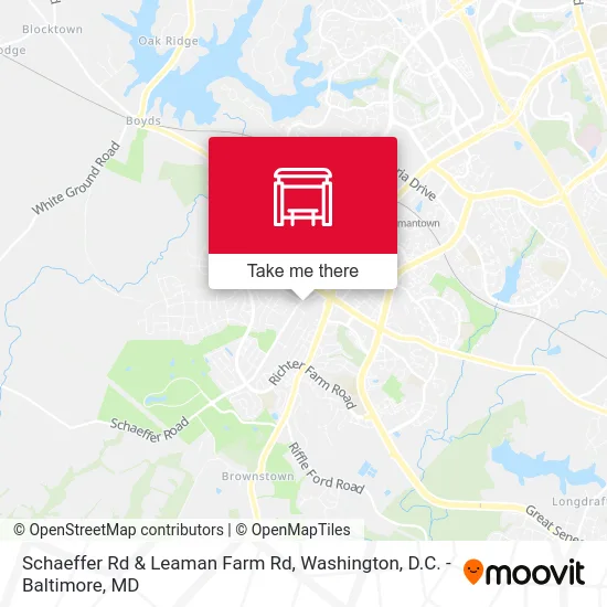 Schaeffer Rd & Leaman Farm Rd map