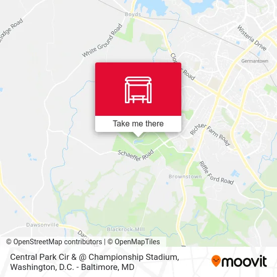 Central Park Cir & @ Championship Stadium map