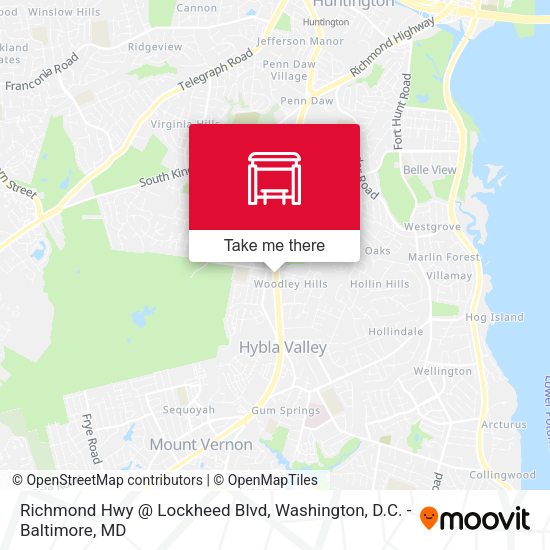 Richmond Hwy @ Lockheed Blvd map