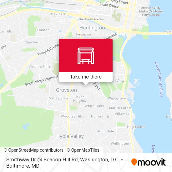 Smithway Dr @ Beacon Hill Rd map