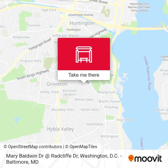 Mary Baldwin Dr @ Radcliffe Dr map