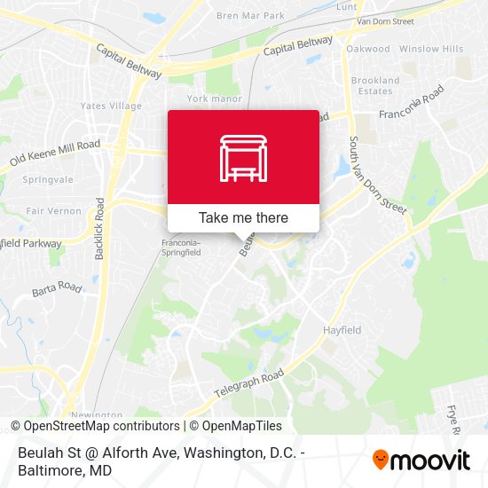 Beulah St @ Alforth Ave map