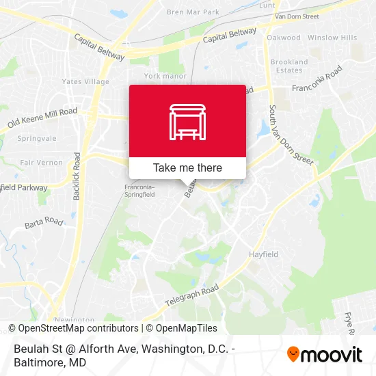 Beulah St @ Alforth Ave map