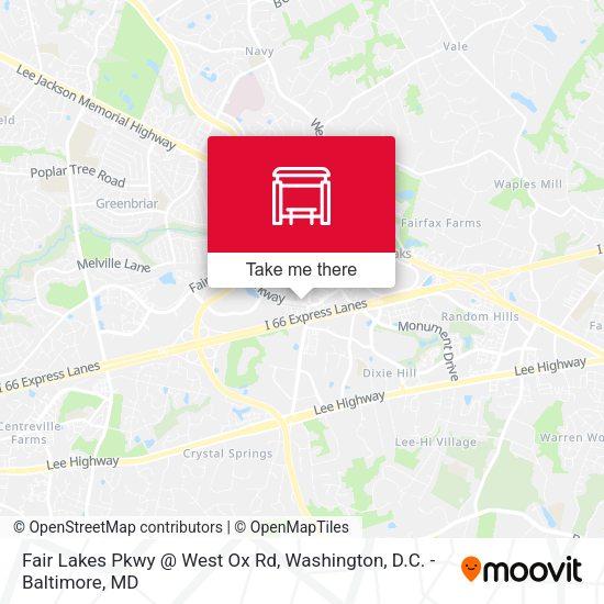 Mapa de Fair Lakes Pkwy @ West Ox Rd