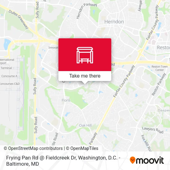 Frying Pan Rd @ Fieldcreek Dr map