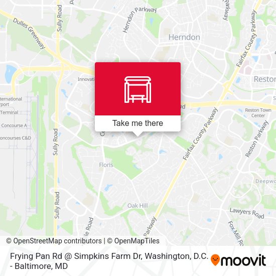 Mapa de Frying Pan Rd @ Simpkins Farm Dr