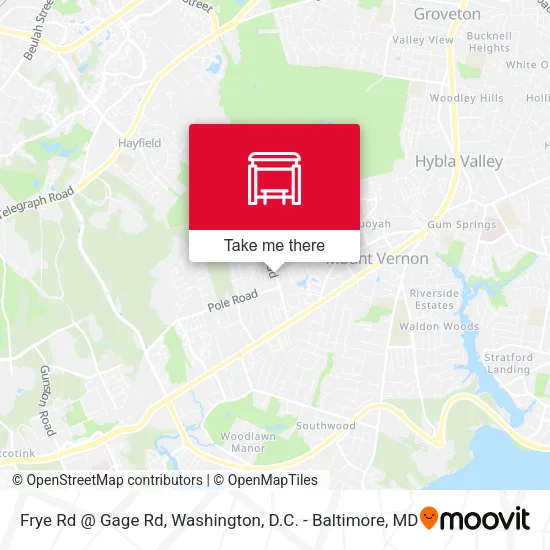 Frye Rd @ Gage Rd map