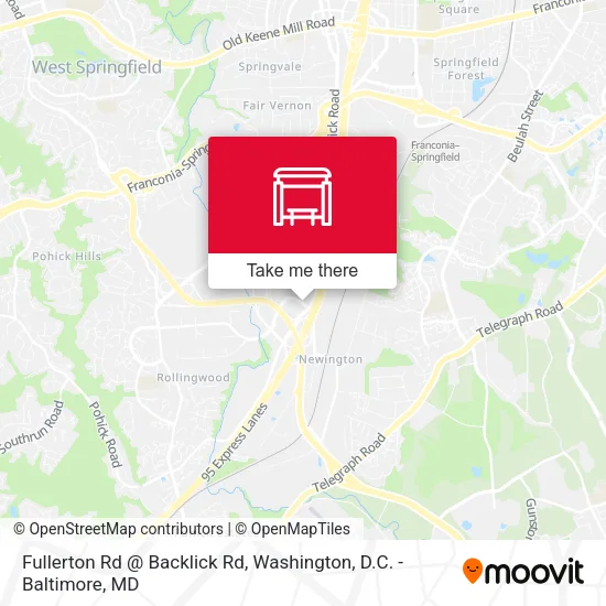 Fullerton Rd @ Backlick Rd map